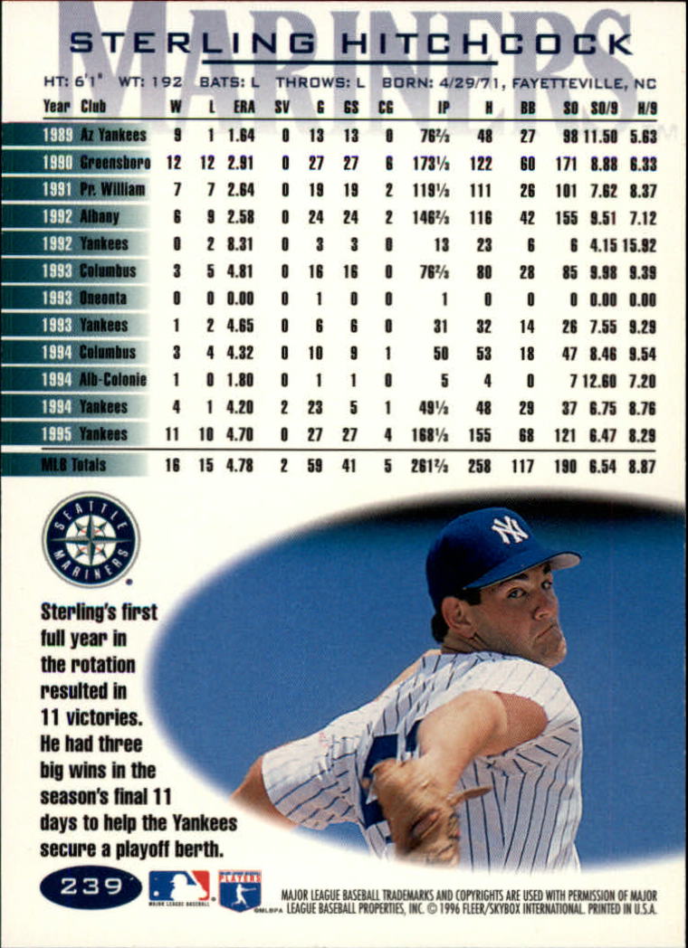 A5006- 1996 Fleer Tiffany Baseball Karte #S 1-250 -du Pick- 15 + Gratis US - Bild 341 von 355