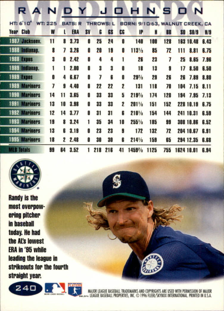 1996 Fleer Baseball "Tiffany" Parallel Cards - Picture 79 of 181