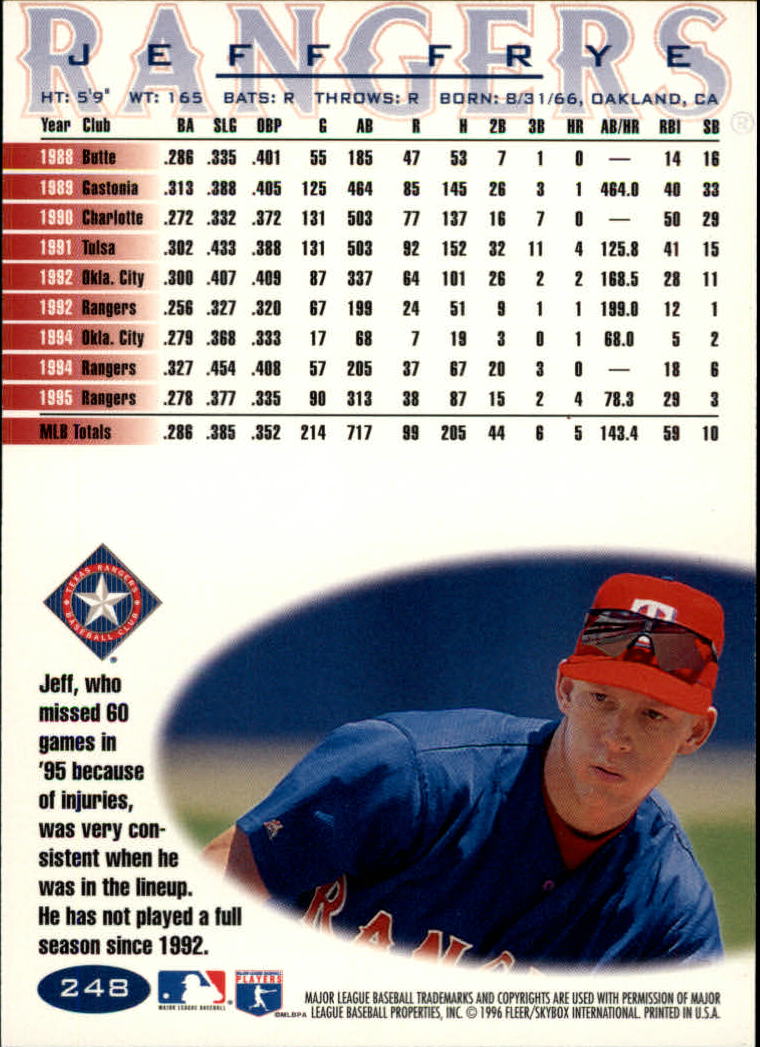 A5006- 1996 Fleer Tiffany Baseball Karte #S 1-250 -du Pick- 15 + Gratis US - Bild 353 von 355