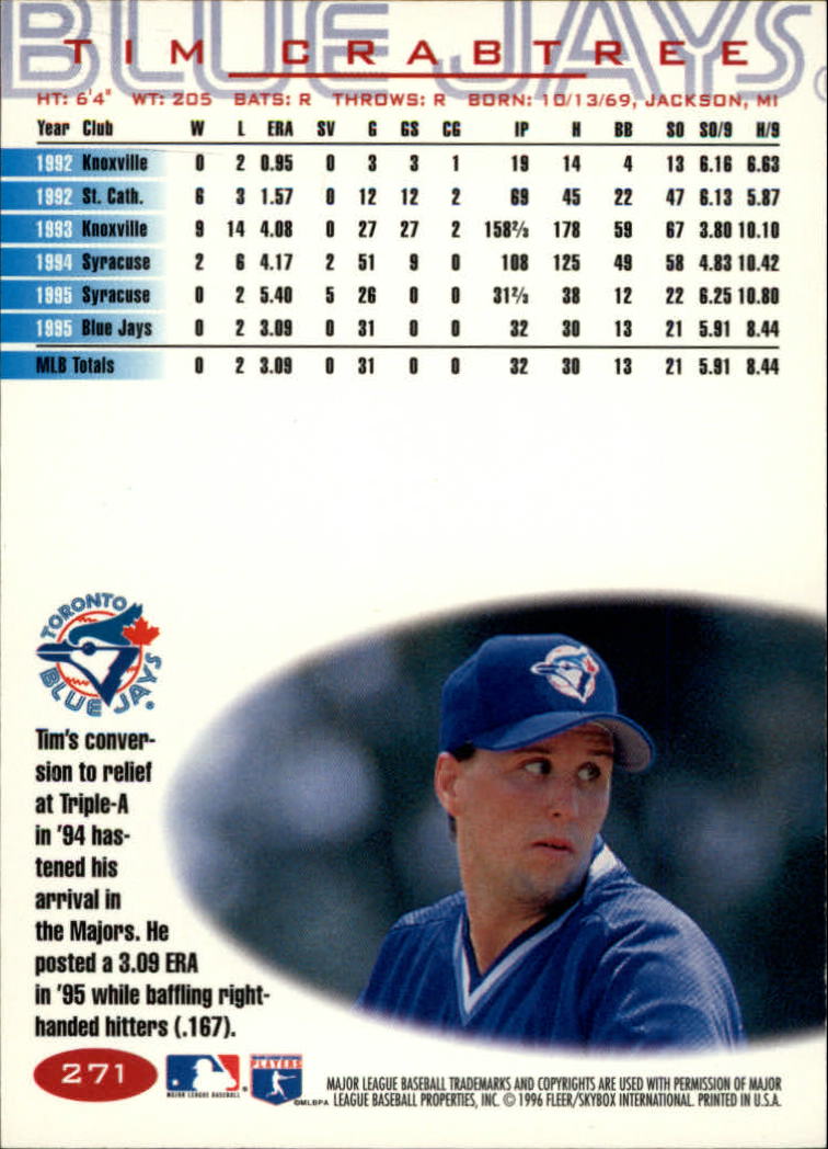 1996 Fleer Baseball "Tiffany" Parallel Cards - Picture 89 of 181