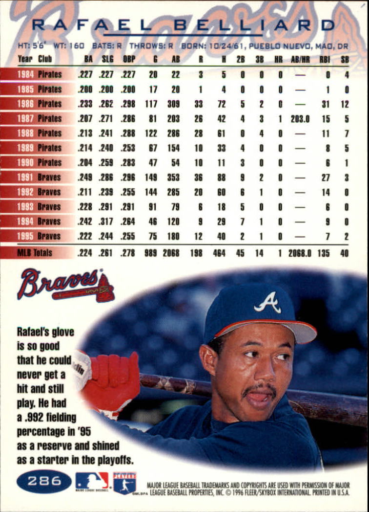 1996 Fleer Baseball "Tiffany" Parallel Cards - Picture 91 of 181