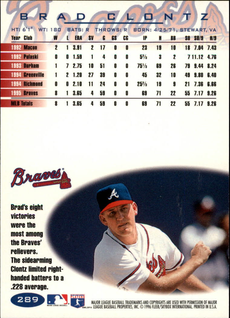1996 Fleer Baseball "Tiffany" Parallel Cards - Picture 95 of 181