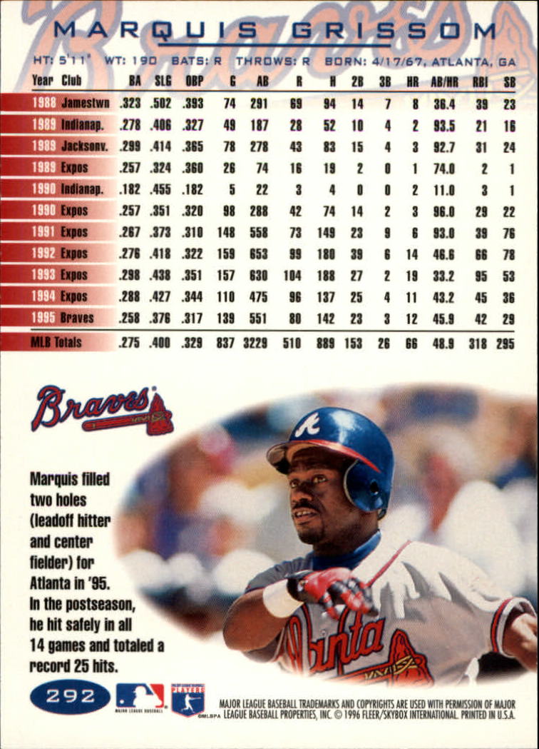 1996 Fleer Baseball "Tiffany" Parallel Cards - Picture 97 of 181