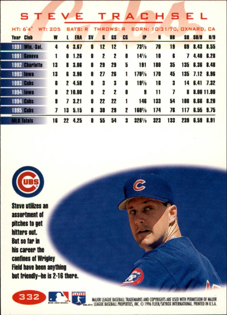 1996 Fleer Baseball "Tiffany" Parallel Cards - Picture 111 of 181