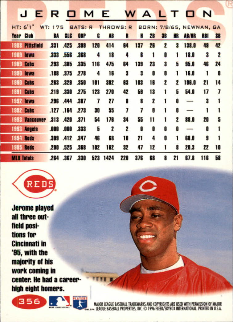 1996 Fleer Baseball "Tiffany" Parallel Cards - Picture 117 of 181