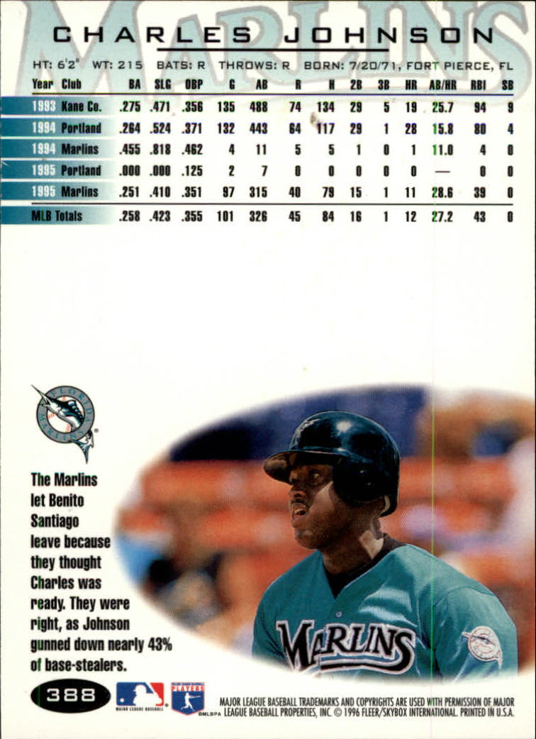 1996 Fleer Baseball "Tiffany" Parallel Cards - Picture 123 of 181