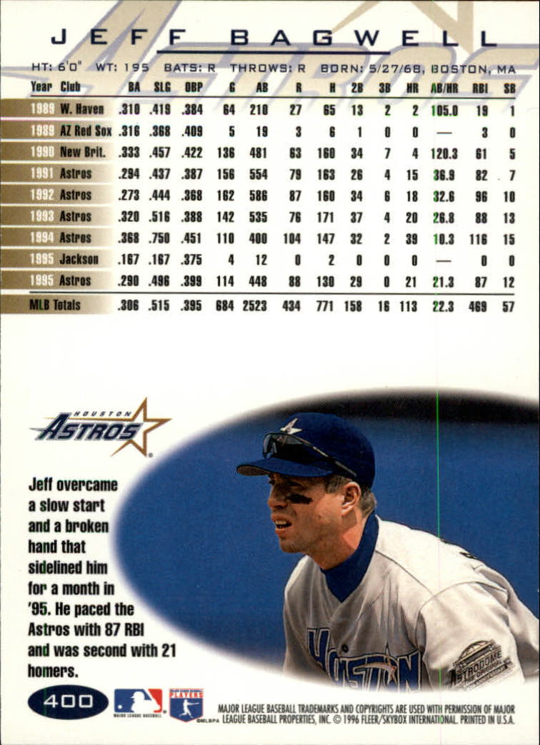 1996 Fleer Baseball "Tiffany" Parallel Cards - Picture 127 of 181