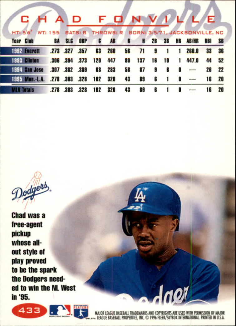 1996 Fleer Baseball "Tiffany" Parallel Cards - Picture 137 of 181