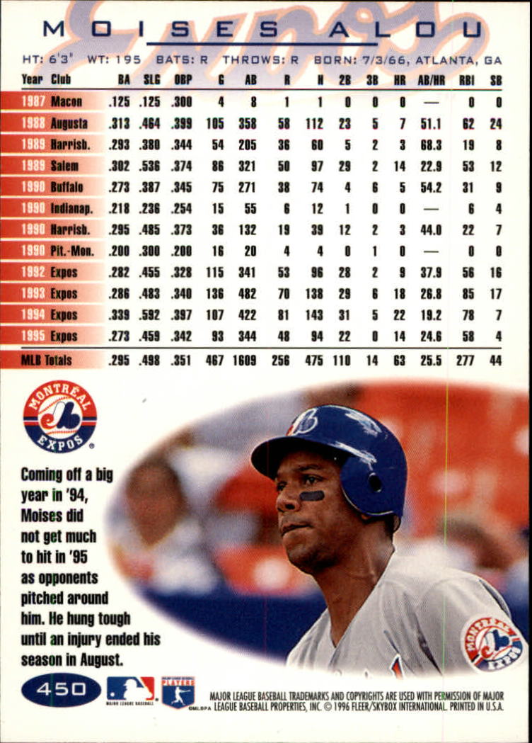 1996 Fleer Baseball "Tiffany" Parallel Cards - Picture 153 of 181