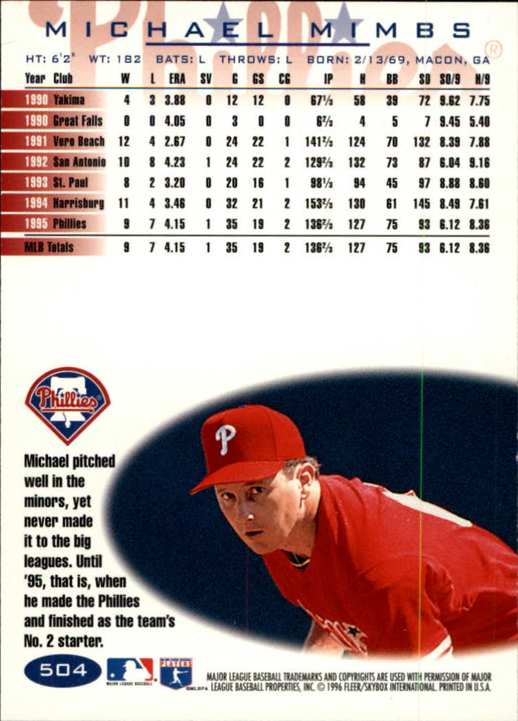 1996 Fleer Baseball "Tiffany" Parallel Cards - Picture 157 of 181