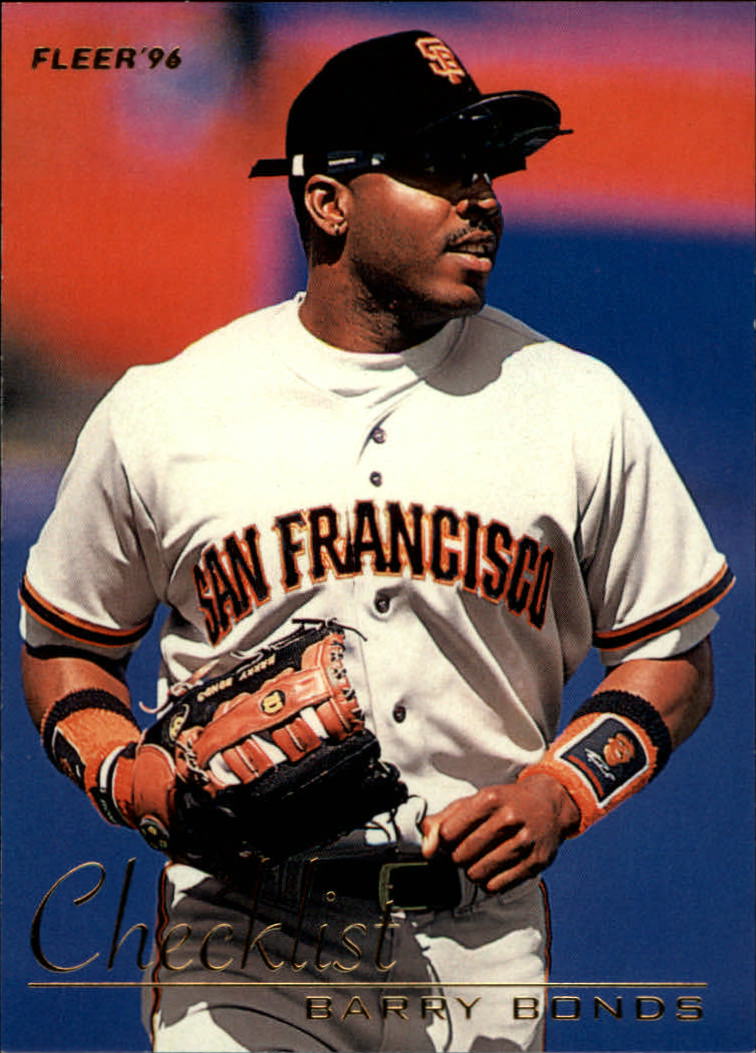 1996 Fleer Baseball "Checklists" Insert Cards - Picture 2 of 21