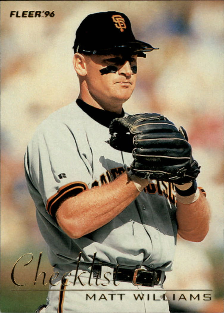 1996 Fleer Baseball "Checklists" Insert Cards - Picture 20 of 21