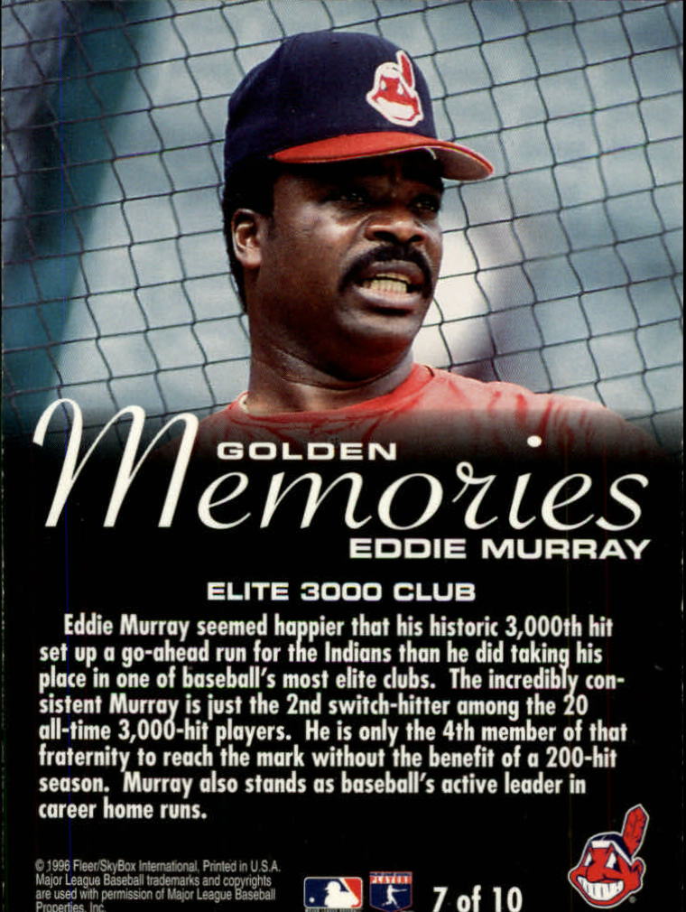 1996 Fleer Baseball "Golden Memories" Insert Cards - Picture 11 of 15
