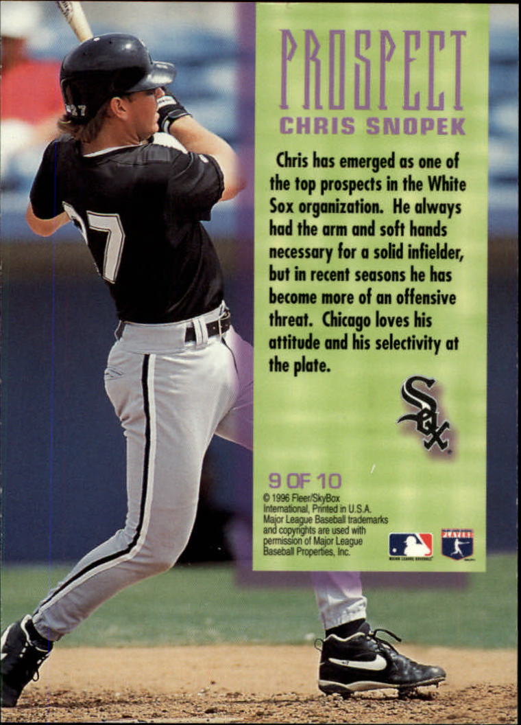 1996 Fleer Baseball "Prospects" Insert Cards - Picture 15 of 17