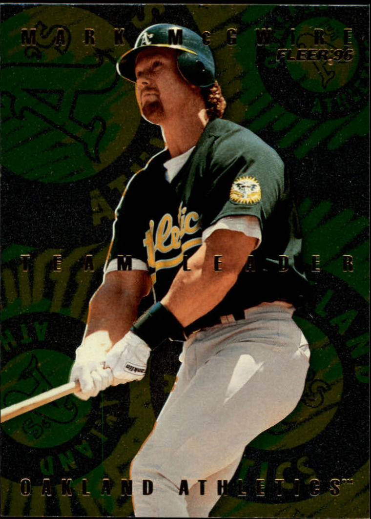 1996 Fleer Baseball "Team Leaders" Insert Cards - Picture 8 of 19