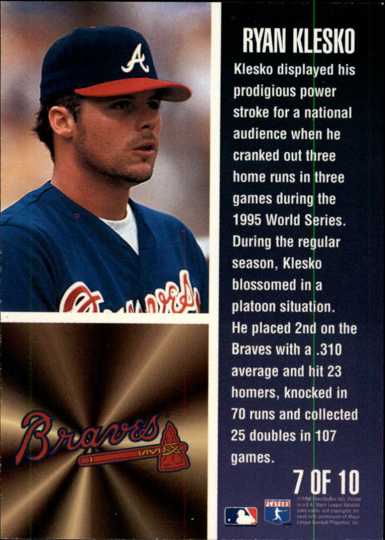1996 Fleer Baseball "Tomorrow's Legends" Insert Cards - Picture 11 of 15