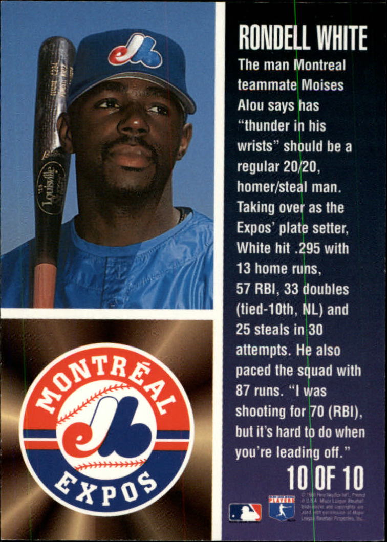 1996 Fleer Baseball "Tomorrow's Legends" Insert Cards - Picture 15 of 15