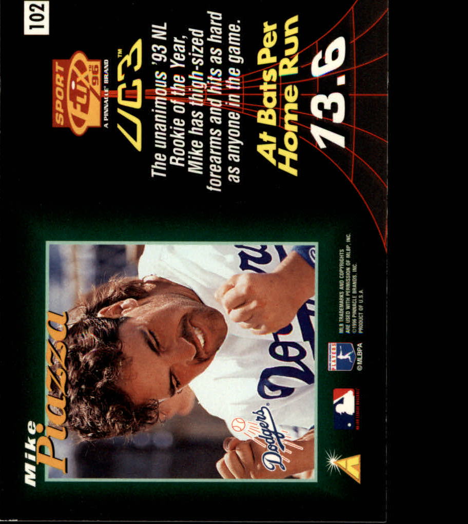 1996 Sportflix #102 Mike Piazza UC3 back image