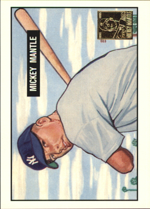 1996 Topps Mantle #1 Mickey Mantle/1951 Bowman