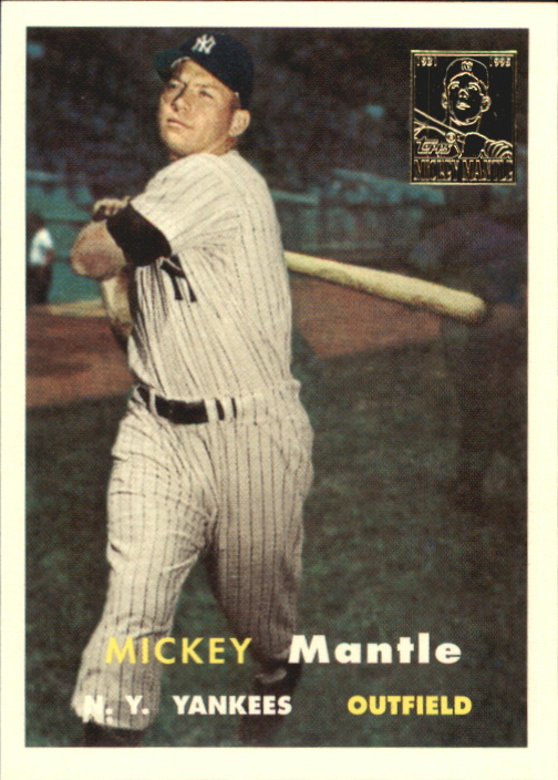1996 Topps Mantle #7 Mickey Mantle/1957 Topps
