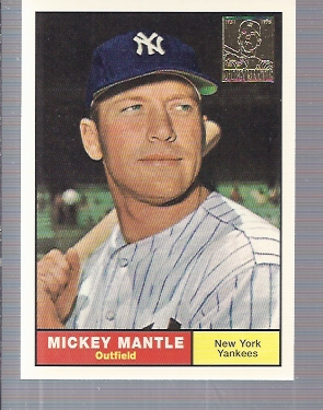 1996 Topps Mantle #11 Mickey Mantle/1961 Topps