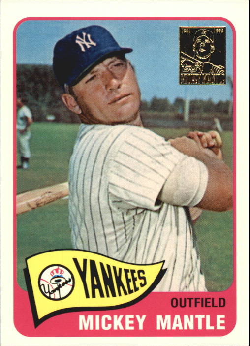 1996 Topps Mantle #15 Mickey Mantle/1965 Topps