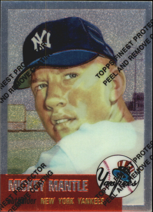 1996 Topps Mantle Finest #3 Mickey Mantle 1953 Topps