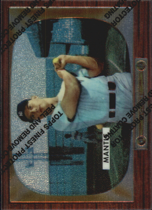 1996 Topps Mantle Finest #5 Mickey Mantle 1955 Bowman