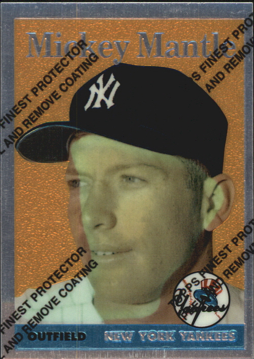 1996 Topps Mantle Finest #8 Mickey Mantle 1958 Topps