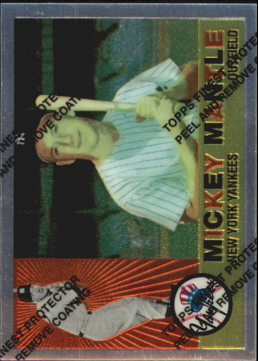 1996 Topps Mantle Finest #10 Mickey Mantle 1960 Topps