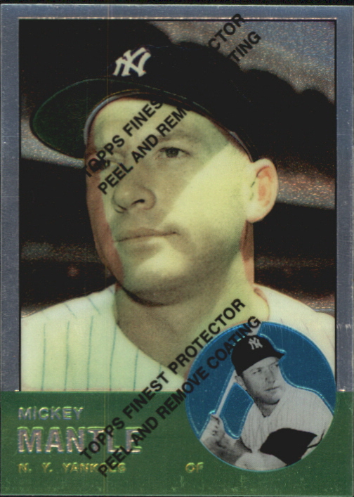 1996 Topps Mantle Finest #13 Mickey Mantle 1963 Topps