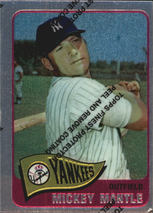 1996 Topps Mantle Finest #15 Mickey Mantle 1965 Topps