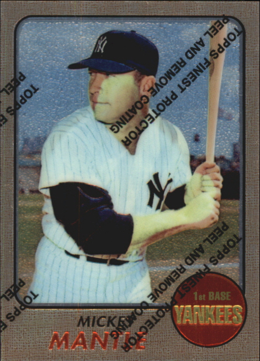 1996 Topps Mantle Finest #18 Mickey Mantle 1968 Topps