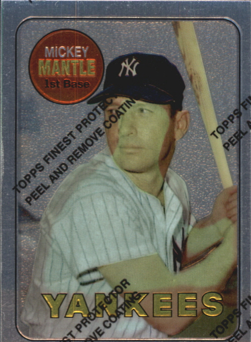 1996 Topps Mantle Finest #19 Mickey Mantle 1969 Topps