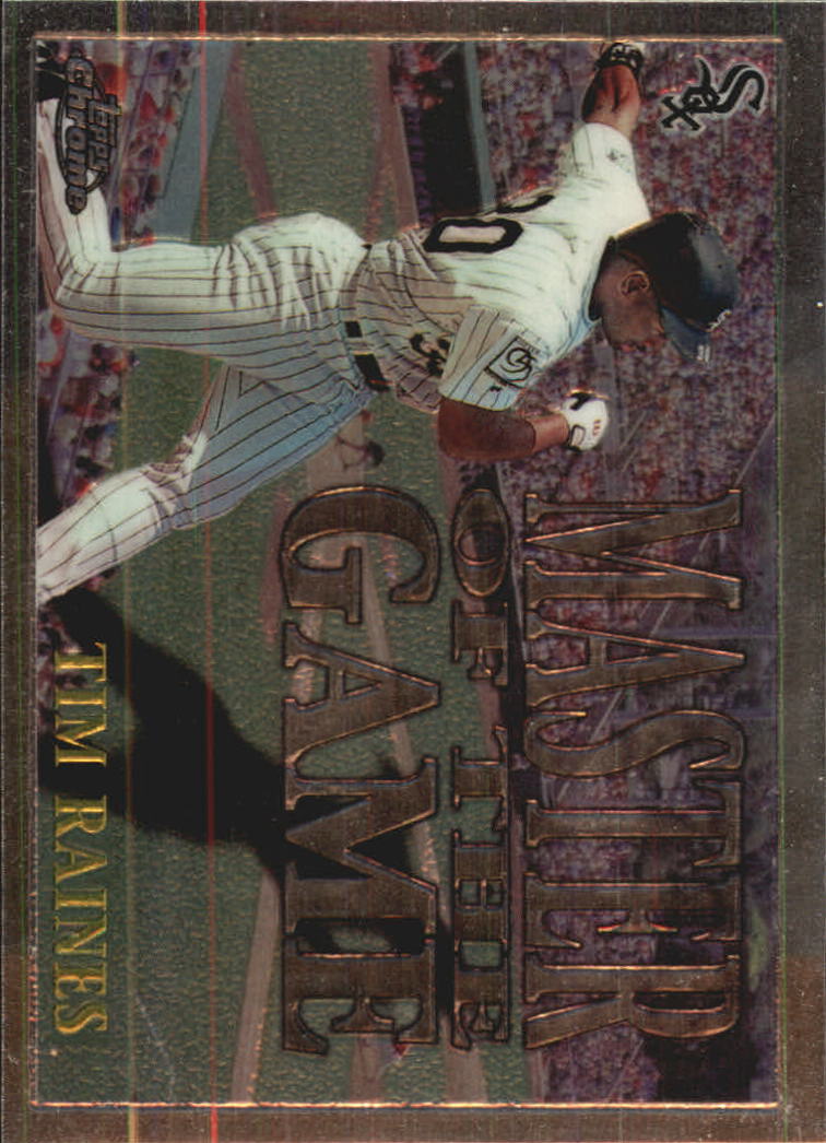 1996 Topps Chrome Masters of the Game #7 Tim Raines