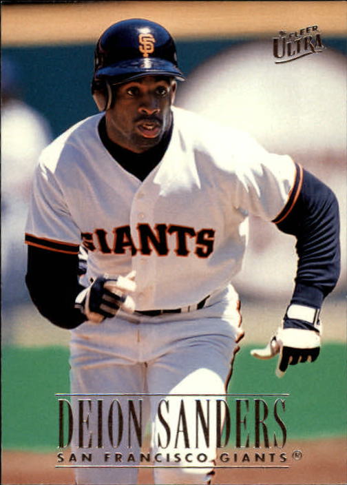 Deion Sanders - Atlanta Braves - Beckett Baseball Card Monthly