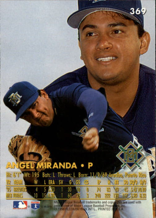 A6305- 1996 Ultra Baseball Card #s 1-600 +Inserts -You Pick- 10+ FREE US SHIP - Picture 243 of 490