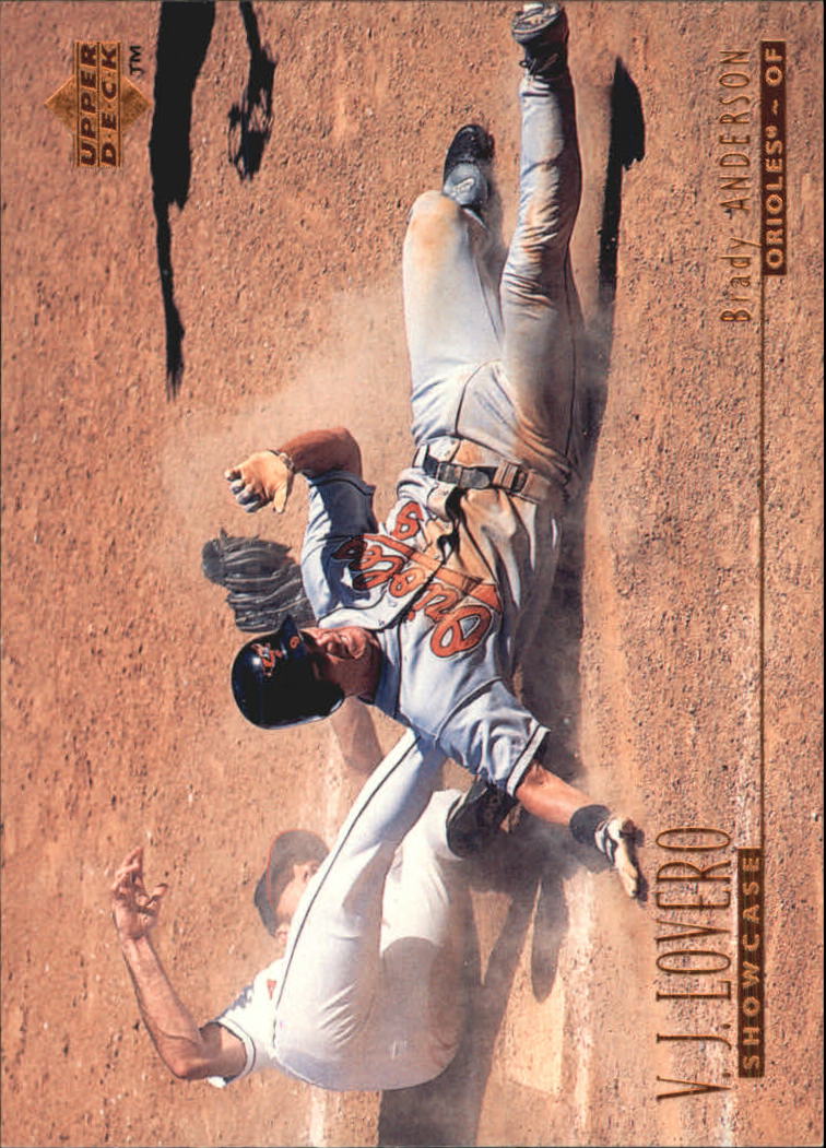 1996 Upper Deck V.J. Lovero Showcase #VJ14 Brady Anderson