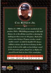 1996 Upper Deck Ripken Collection #13 Cal Ripken UD back image