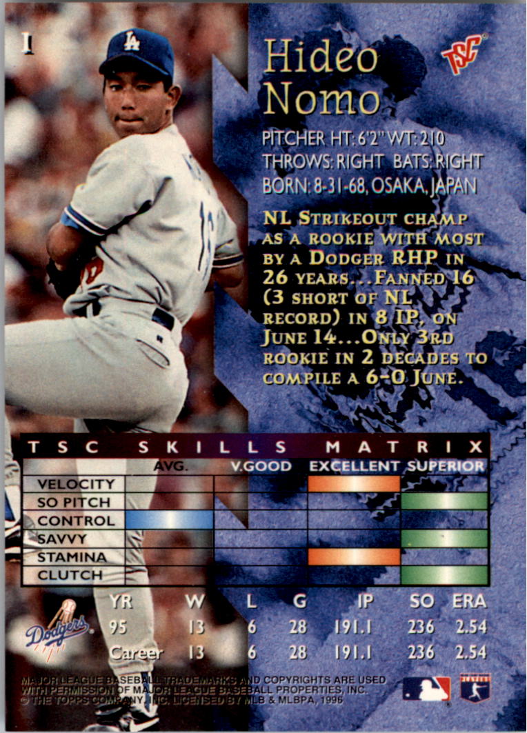 C.A.: 1991 BBM Hideo Nomo (base card)