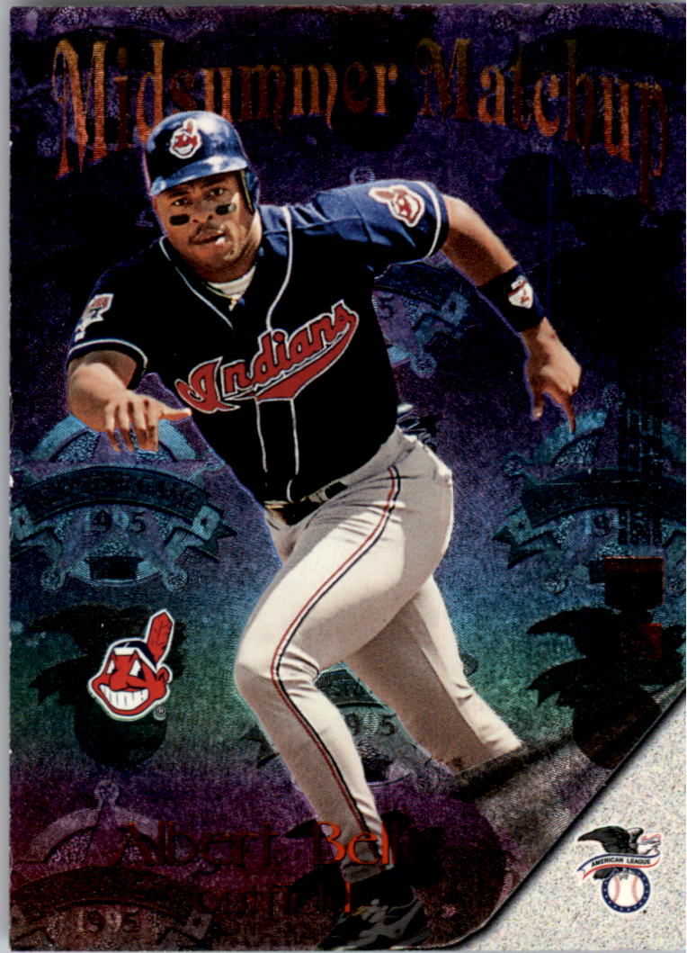1996 Stadium Club Members Only Parallel #MM7 B.Bonds/A.Belle back image