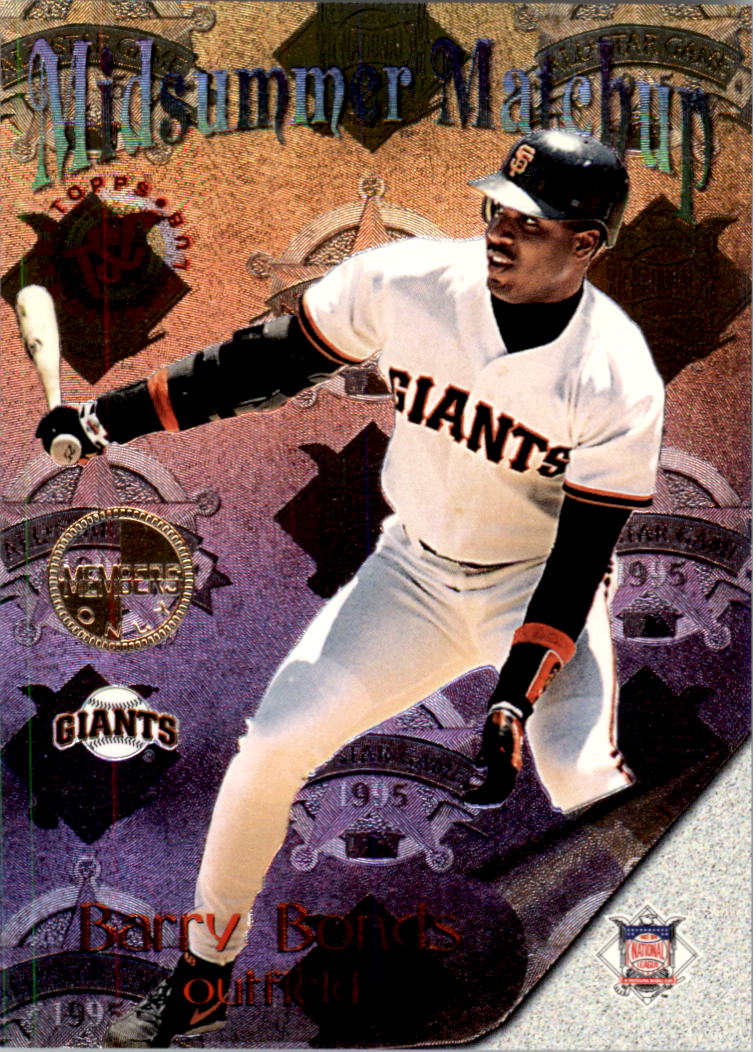1996 Stadium Club Members Only Parallel #MM7 B.Bonds/A.Belle