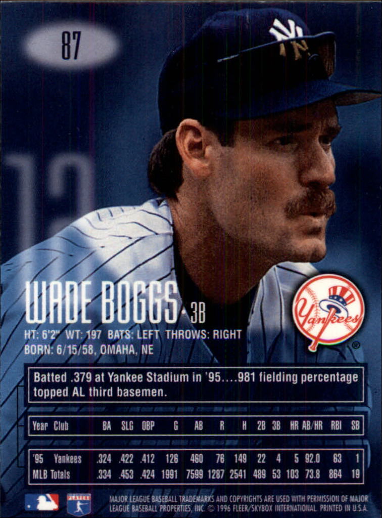 Wade Boggs cards (1989-2024) Red Sox Yankees Rays - You Choose