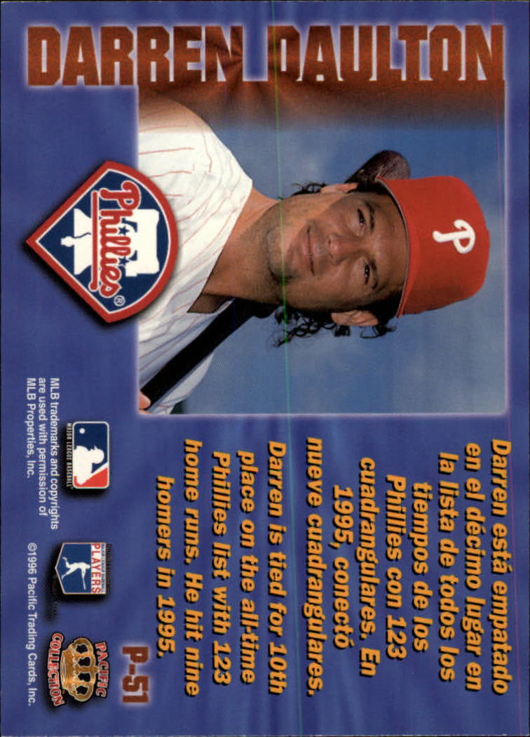 Philadelphia Phillips Darren Daulton 1996 Upper Deck Collectors