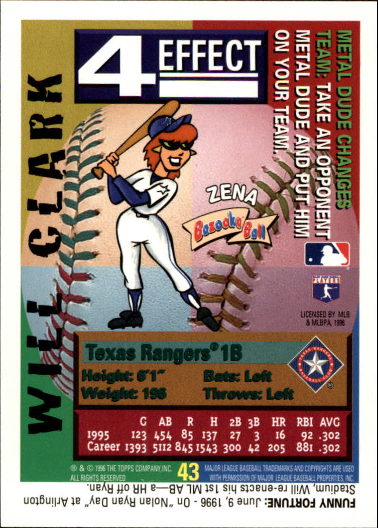 1996 Topps Bazooka - #62 Roger Clemens