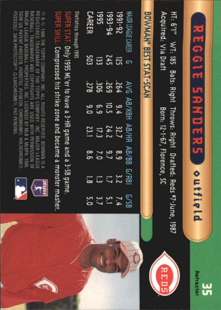 1996 Bowman's Best Baseball "Refractors" Parallel Cards - Bild 9 von 23