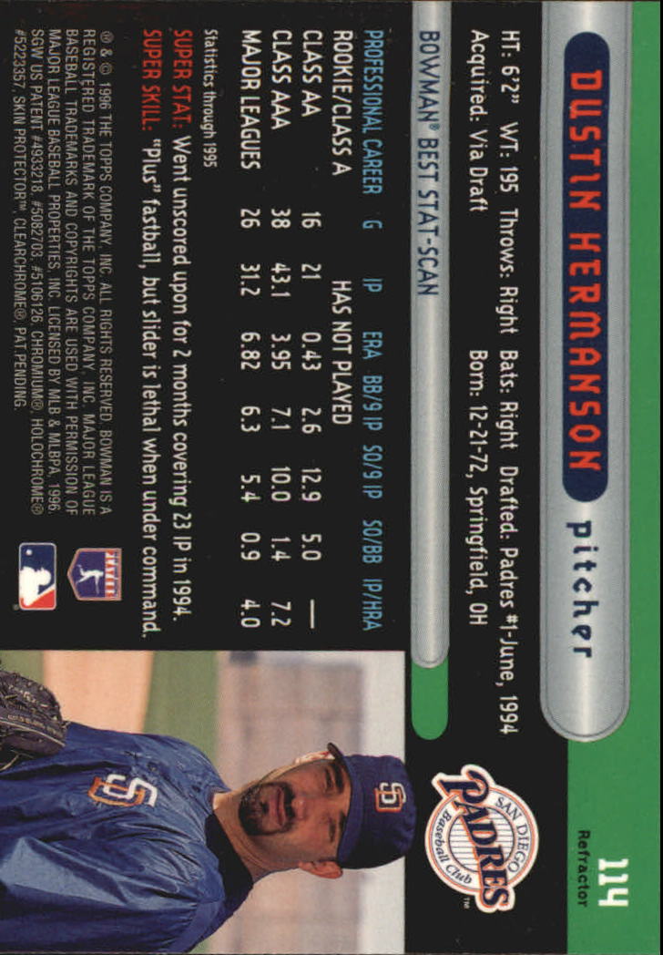 1996 Bowman's Best Baseball "Refractors" Parallel Cards - Bild 15 von 23