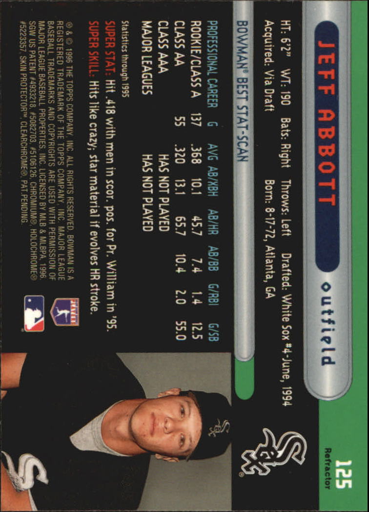 1996 Bowman's Best Baseball "Refractors" Parallel Cards - Bild 17 von 23