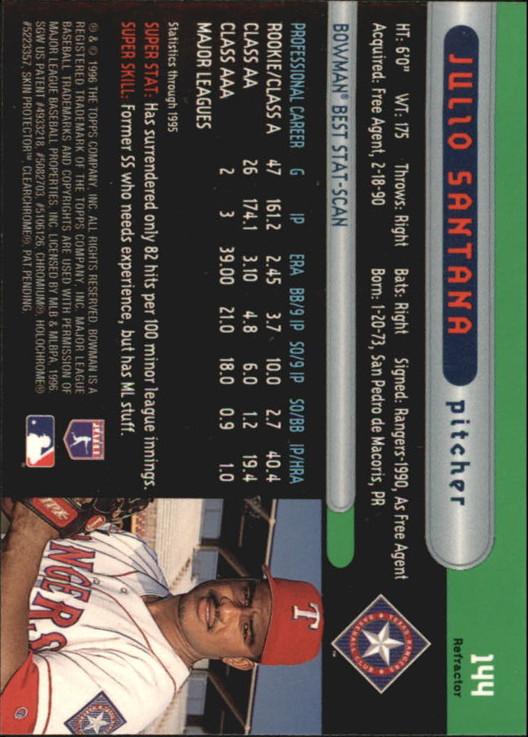 1996 Bowman's Best Baseball "Refractors" Parallel Cards - Bild 21 von 23