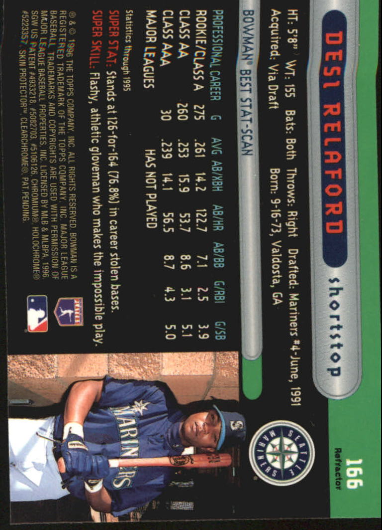 1996 Bowman's Best Baseball "Refractors" Parallel Cards - Bild 23 von 23